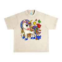 Sandshell autism unicorn Urban Heavy Tee - Zillion Design Studio