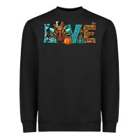 Black Love Thanksgivings Turkey Heavyweight Sweatshirt - RanaPortraitStore
