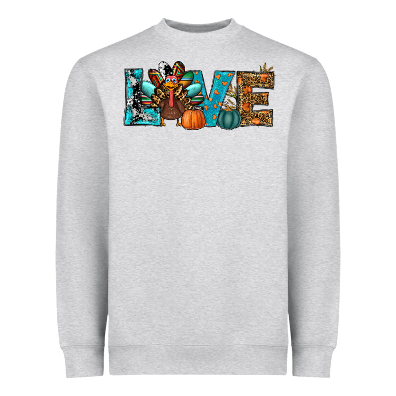 Love Thanksgivings Turkey Heavyweight Sweatshirt by RanaPortraitStore | Teevron