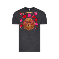 Vintage Black valentine's day toy poodle Vintage Tee - RanaPortraitStore