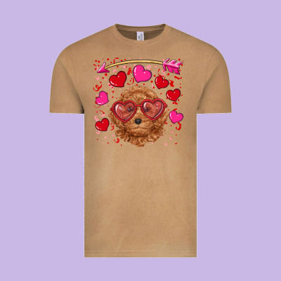 Vintage Tee valentine's day toy poodle