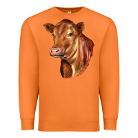 Carrot red angus cattle cow Premium Sweatshirt - LillyAllenDesigns