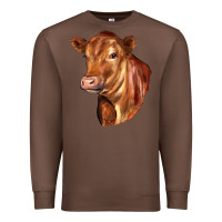 Chestnut red angus cattle cow Premium Sweatshirt - LillyAllenDesigns