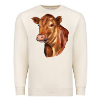 Sandshell red angus cattle cow Premium Sweatshirt - LillyAllenDesigns
