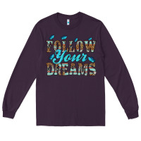 Plum follow your dreams Long Sleeve Tee - HRA Design Shop
