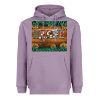 Lavender western nurse glitter leopard sunflowers Heavyweight Hoodie - BarkalooDesign