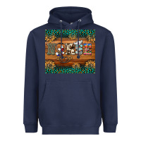 Navy western nurse glitter leopard sunflowers Heavyweight Hoodie - BarkalooDesign