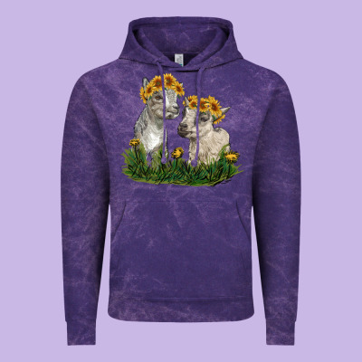 Vintage Hoodie baby goats