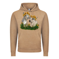 Vintage Coffee baby goats Vintage Hoodie - RanaPortraitStore