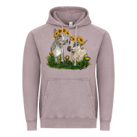 Vintage Zinc baby goats Vintage Hoodie - RanaPortraitStore