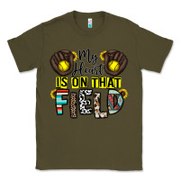 Army Green my heart is on that field Classic Tee - CowhideDigitalArt