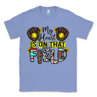 Colony Blue my heart is on that field Classic Tee - CowhideDigitalArt