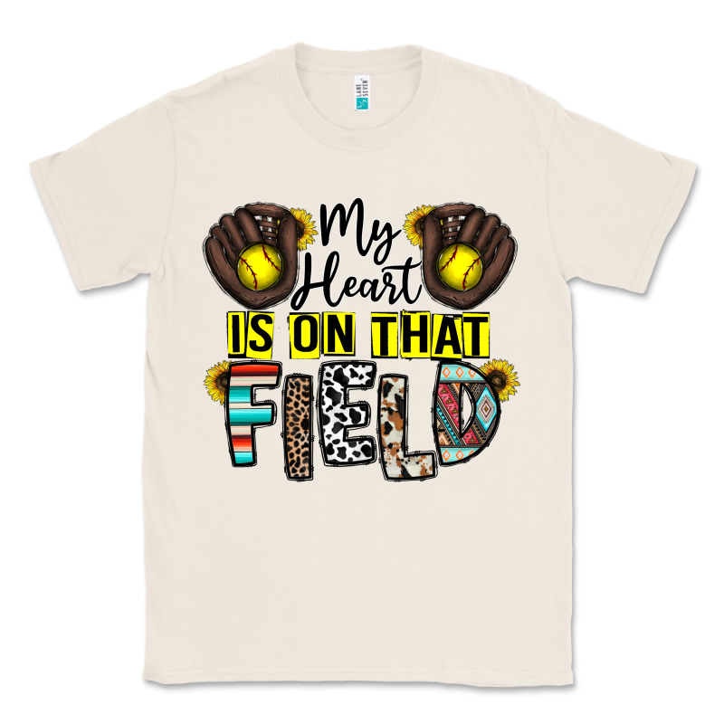 My Heart Is On That Field Classic Tee by CowhideDigitalArt | Teevron