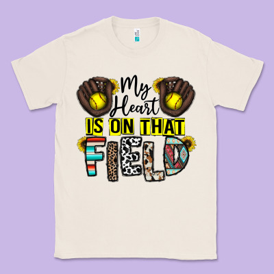 My Heart Is On That Field Classic Tee Designed By Cowhidedigitalart