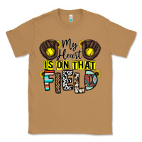 Toasted Coconut my heart is on that field Classic Tee - CowhideDigitalArt