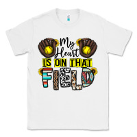 White my heart is on that field Classic Tee - CowhideDigitalArt