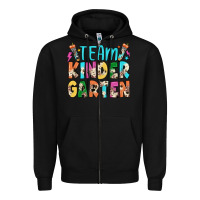 Black team kindergarten Zipper Hoodie - JahusDesignShop
