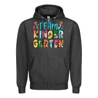Charcoal Heather team kindergarten Zipper Hoodie - JahusDesignShop