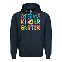 Navy team kindergarten Zipper Hoodie - JahusDesignShop