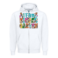 White team kindergarten Zipper Hoodie - JahusDesignShop