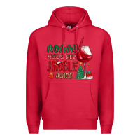 Cardinal mommy needs her jingle juice Premium Hoodie - MaliasSmallBusiness