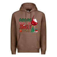 Chestnut mommy needs her jingle juice Premium Hoodie - MaliasSmallBusiness