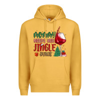 Mustard mommy needs her jingle juice Premium Hoodie - MaliasSmallBusiness