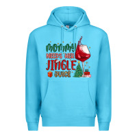 Ocean Blue mommy needs her jingle juice Premium Hoodie - MaliasSmallBusiness