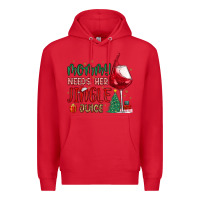 Red mommy needs her jingle juice Premium Hoodie - MaliasSmallBusiness