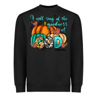 Black I will sing of the goodness of God Psalm 89:1 Heavyweight Sweatshirt - RanaPortraitStore