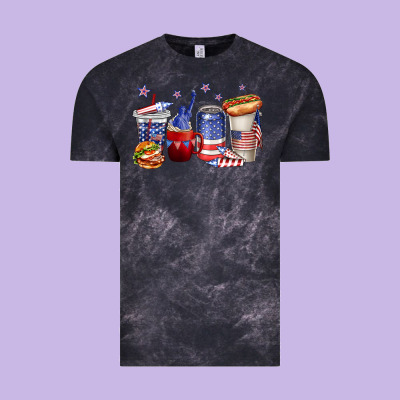 Vintage Tee 4th of july coffee cups