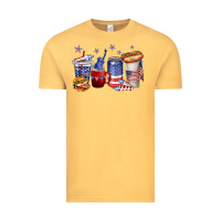 Vintage Mustard 4th of july coffee cups Vintage Tee - texasbilliewilder