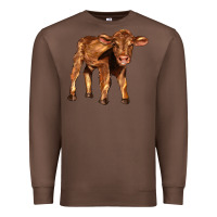 Chestnut red angus calf Premium Sweatshirt - LillyAllenDesigns