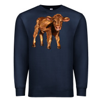 Navy red angus calf Premium Sweatshirt - LillyAllenDesigns