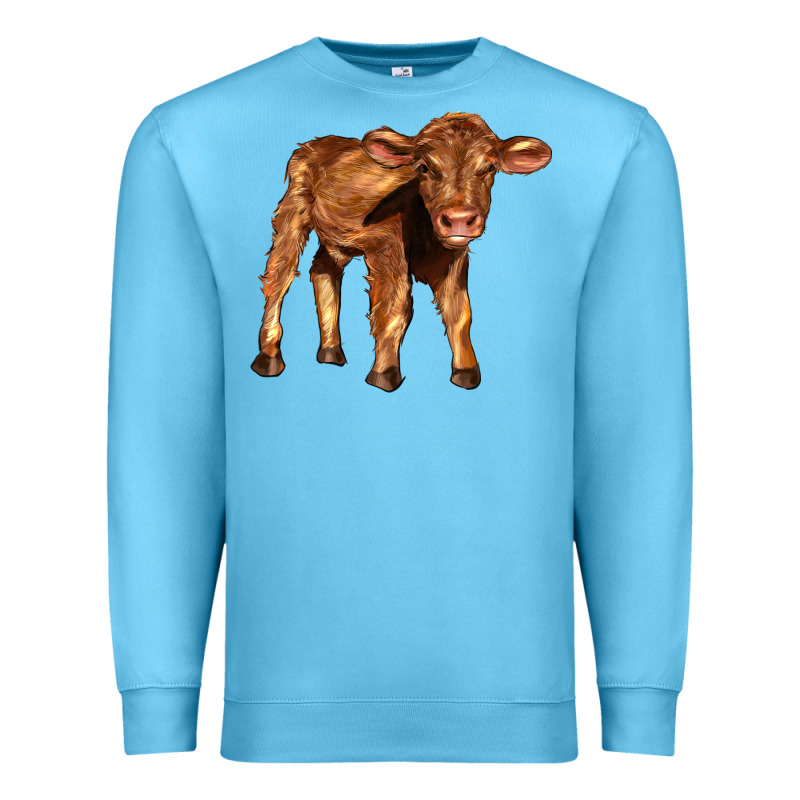 Red Angus Calf Premium Sweatshirt by LillyAllenDesigns | Teevron