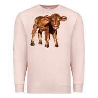 Pale Pink red angus calf Premium Sweatshirt - LillyAllenDesigns