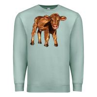 Seafoam red angus calf Premium Sweatshirt - LillyAllenDesigns