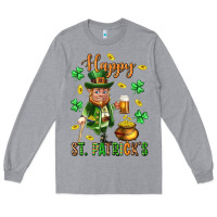 Heather Grey Happy st. patricks day Long Sleeve Tee - Neo Western