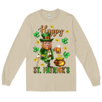 Mushroom Happy st. patricks day Long Sleeve Tee - Neo Western