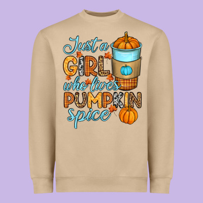 Heavyweight Sweatshirt Just a girl who loves pumpkin spice