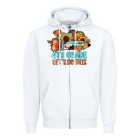 White 4th grade let's do this Zipper Hoodie - JahusDesignShop