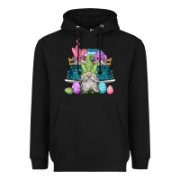 Black easter gnomes farm truck Heavyweight Hoodie - Jasminsmagicworld