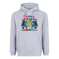 Heather Grey easter gnomes farm truck Heavyweight Hoodie - Jasminsmagicworld