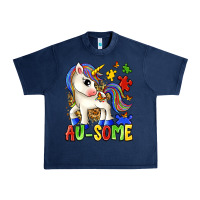 Navy au some unicorn Urban Heavy Tee - Zillion Design Studio