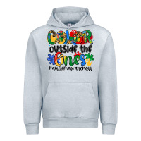 Heather Grey color outside the lines Urban Hoodie - Artiststas