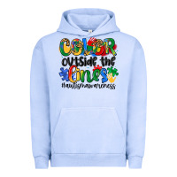 Pigment Grape Ice color outside the lines Urban Hoodie - Artiststas
