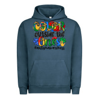 Pigment Midnight Navy color outside the lines Urban Hoodie - Artiststas