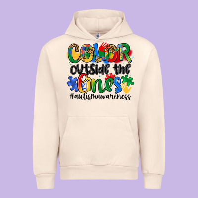 Color Outside The Lines Urban Hoodie Designed By Artiststas