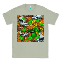 Matcha St patricks  duck with leprechaun hat  seamless Classic Tee - FaDigitalArtStudio