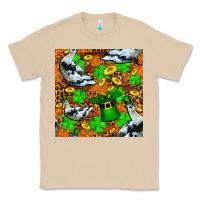 Mushroom St patricks  duck with leprechaun hat  seamless Classic Tee - FaDigitalArtStudio